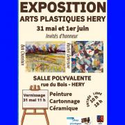 Affiche 2 bord bleu expo hery 1