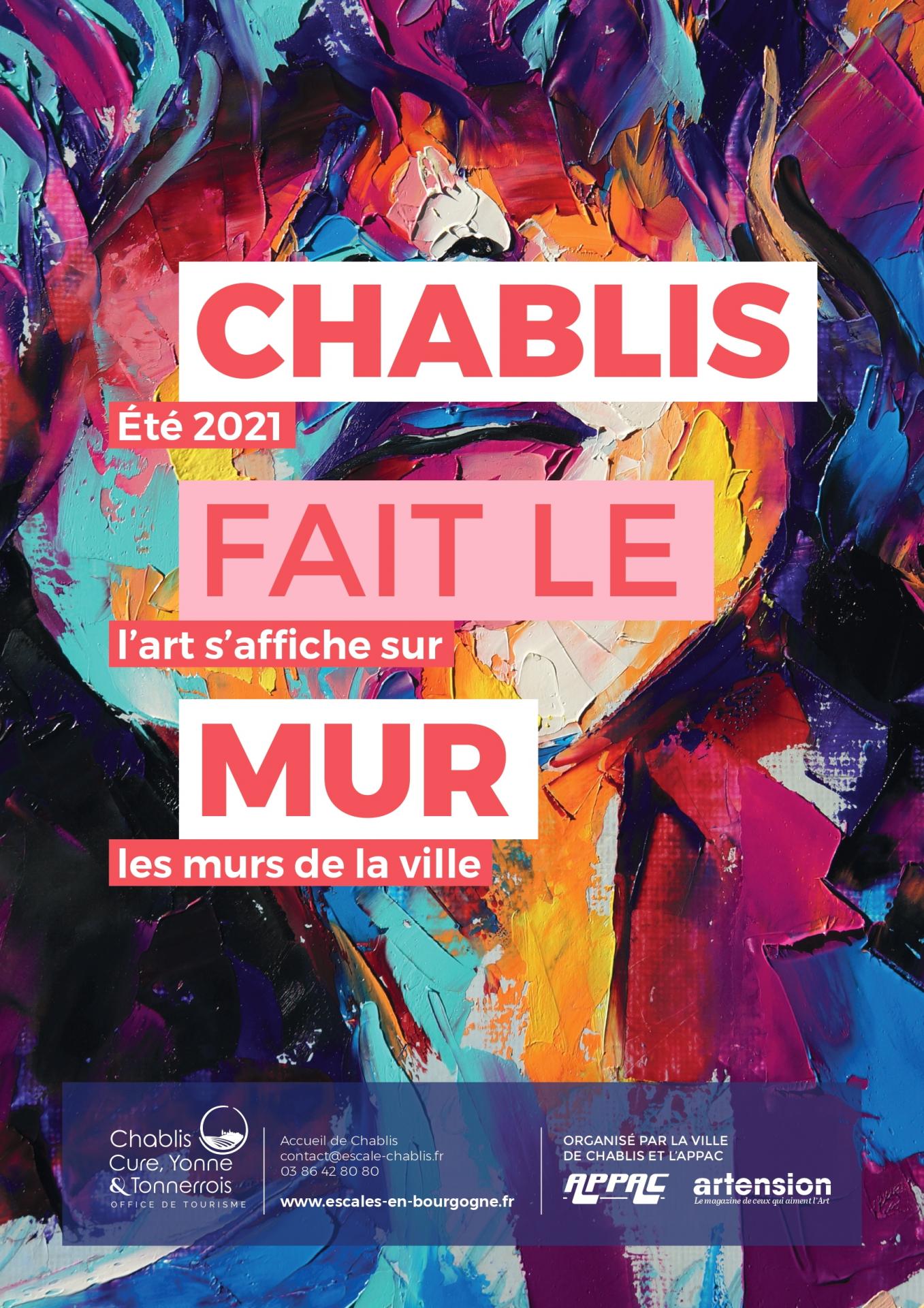 Chablis fait le mur affiche